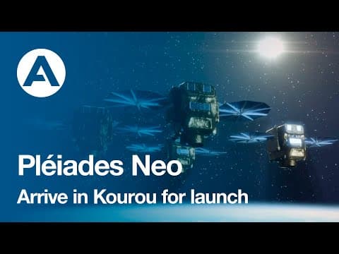 Pléiades Neo satellites arrive in Kourou for launch