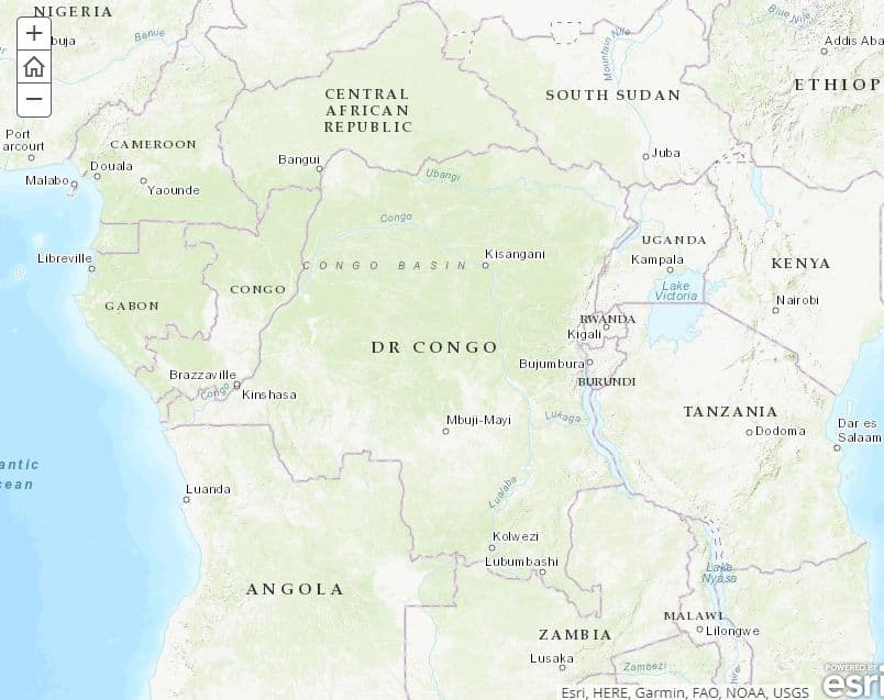 Map Congo
