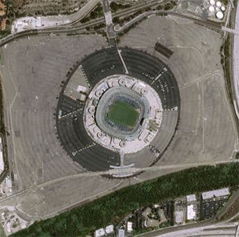 California Stadium Pléiades staellite image