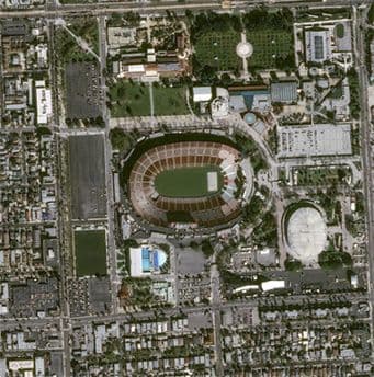 Los Angeles Stadium Pléiades satellite image