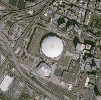 Louisiana Stadium - Pléiades satellite image