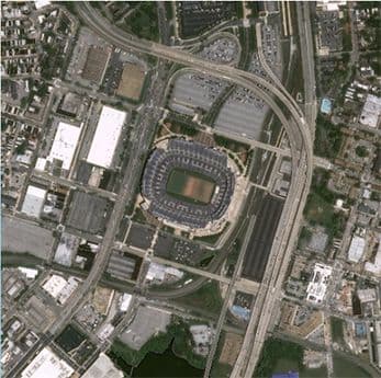 Maryland Stadium Pléiades satellite image