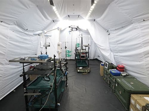 Fortion Transhospital -  Air deployable rescue centre inside