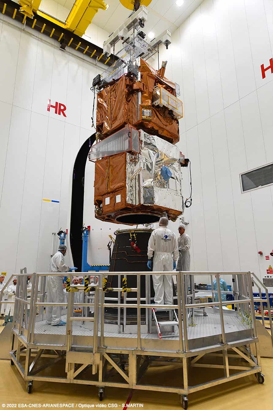 Our 2 Pléiades Neo satellites have just been installed on the Vega C adapter