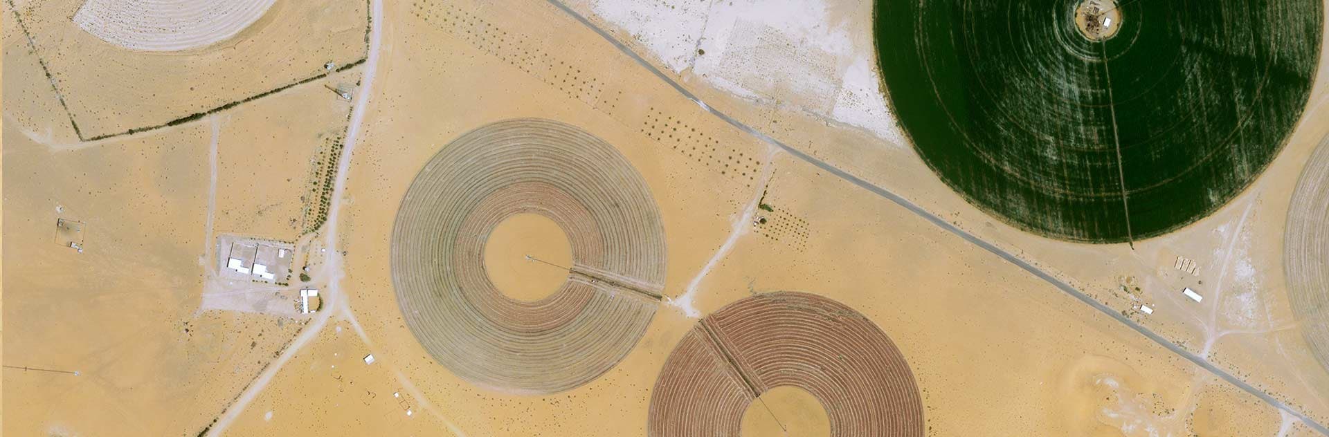 image taken by our Pléiades neo 30cm resolution satellite of a farming in Saudi Arabia