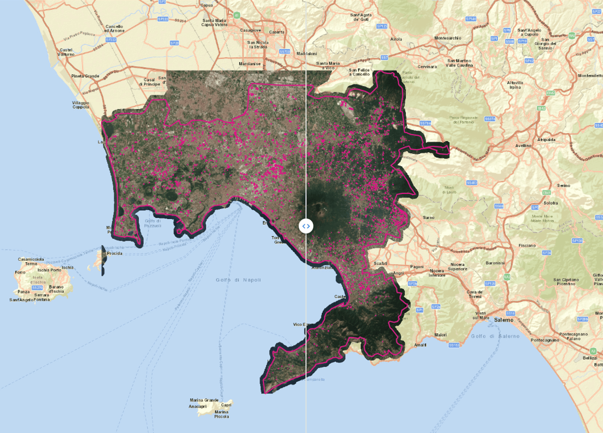 Mapping building changes to support tax collection (Napoli, May 2018-Aug 2022, Powered by SPOT), in partnership with Hyperverge