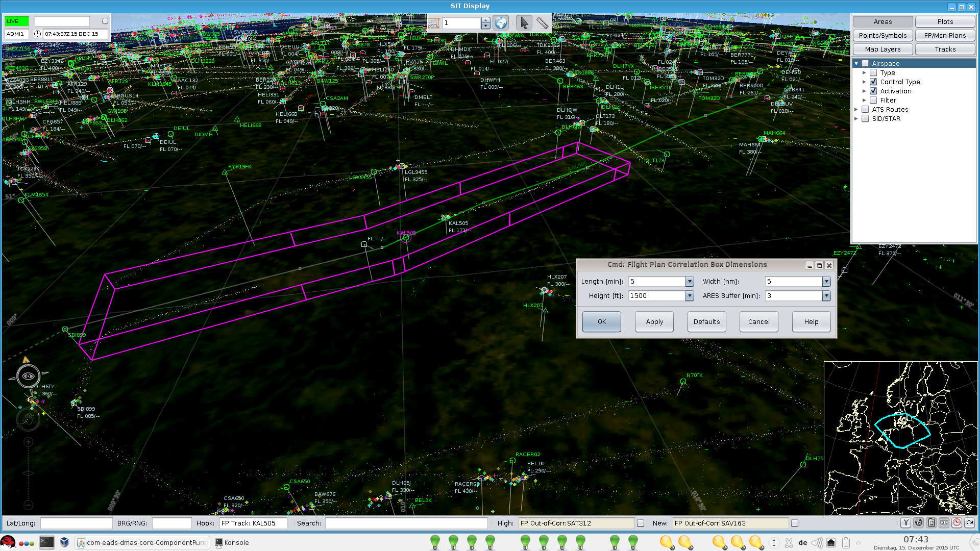 Military Airspace SurveillanceSky Control Benefit Flight Plan2 Track Correlation