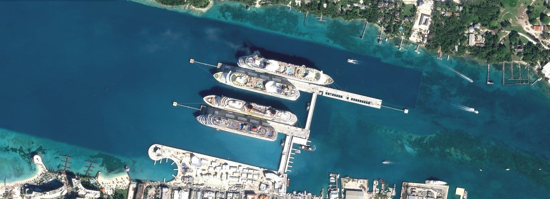 Pléiades Neo satellite image - 30cm resolution - Cruise Ships Nassau