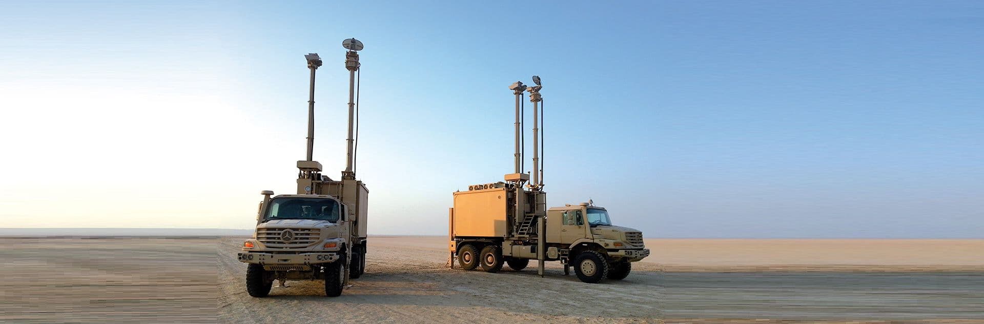 Multi-Sensors Surveillance Vehicles, easy to deploy and equipped with sensors to rapidly secure fields of operation